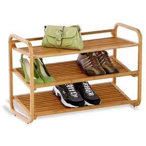 3 Tier Bamboo <b>Shoe</b> <b>Rack</b> Furniture natural Product made from Vietnamese bamboo laminate Wholesale Indoor furniture from Vietnam - Product Image 3
