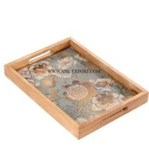 Bandeja para servir comida de cocina de boda, forma personalizada, pegatina de madera Natural y esmalte, Decoración de mesa de gran tamaño, bandeja para servidor de alimentos - Product Image 1