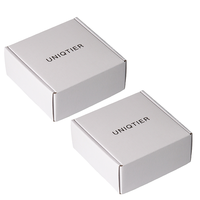 Boîte de fermeture kraft blanche pour chaussures et vêtements pour affichage postal pour sous-vêtements chaussettes autres emballages de vêtements avec doublure en éponge