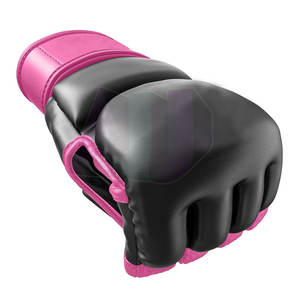 Guantes de Boxeo Profesionales de Cuero, Medios Dedos, Ligeros y Transpirables, Diseño Duradero para Entrenamiento en Gimnasio y Combate, Movimiento Fácil - Product Image 5