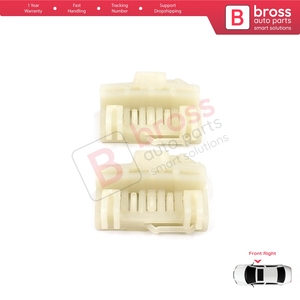 V1BWR47 Window Regulator Repair Guide <b>Clips</b> Front Right for Grand Am Sunfire 1995-2005 Alero Cutlass MK6 Cavalier Malibu 1351126 - Product Image 3