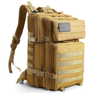 Cómoda mochila táctica para exteriores con logotipo personalizado impresión bordado senderismo Camping bolsa de viaje OEM fabricante suministro - Product Image 1