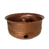 Pots de tuyau en métal martelé conception de stockage multiple jardinière en métal Pot de tuyau vert pour le stockage arrosage plante tuyau tuyau Pot bol