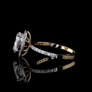 Bague de fiançailles en diamant de laboratoire haut de gamme coupe ovale certifiée IGI VVS2 E couleur fournisseur en gros de haute qualité de qualité supérieure - Product Image 3