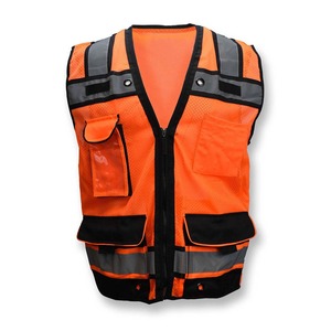 Chaleco DE SEGURIDAD Hi Vis Reflective Logotipo personalizable Alta visibilidad Construcción Seguridad Trabajo Chaleco DE SEGURIDAD reflectante con bolsillo - Product Image 1