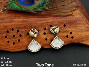 ต่างหูออกแบบนกยูงวินเทจเคลือบหินสีและ rhinestones สำหรับดูหรูหราโบราณที่มีอยู่ในราคาที่ยอมรับได้ - Product Image 3