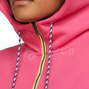 2025 nueva moda mujer invierno Casual Sudadera con capucha con cremallera y capucha Lisa cómodo estilo callejero logotipo frontal - Product Image 5