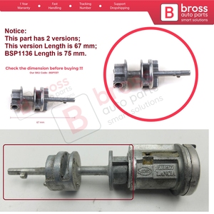 Cylindre de verrouillage de volant BSP1137, tige de verrouillage de barillet de serrure 67 mm pour Doblo Palio Albea Marea Panda Siena - Product Image 5