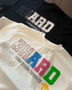 Camiseta de algodón 100% lavado ácido Vintage personalizada del fabricante, ropa de calle de gran tamaño con estampado de peso pesado y logotipo de punto desgastado - Product Image 5