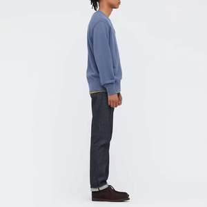 O-Neck Style Full Sleeves <b>Gym</b> Wear Wholesale Blank Sweatshirt Men 100% Cotton Solid Color Sweatshirt - Product Image 3