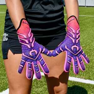 Guantes de portero de cuero con logotipo personalizado de alta calidad superventas etiqueta privada para uso en exteriores - Product Image 3