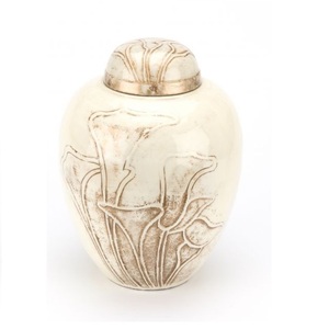 Nuevo Diseño de Última Generación, Urna Funeraria Biodegradable Blanca de Estilo Europeo Grabada, de 200 Pulgadas Cúbicas, para Cenizas Humanas, Diseño Único - Product Image 5