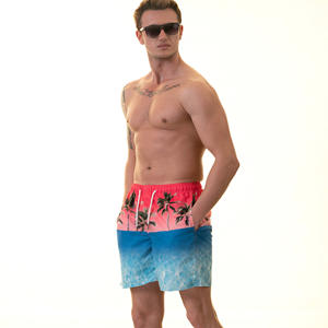 กางเกงว่ายน้ำกีฬาผู้ชายกางเกงขาสั้นผ้ายืดแฟชั่นลำลองพิมพ์ลายกันน้ำออกแบบได้ตามต้องการสำหรับฤดูร้อน - Product Image 1