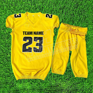 Ensemble d'uniformes de football américain personnalisés Maillot sublimé + pantalon rembourré Livraison rapide Fabricant OEM Maquette gratuite du Pakistan - Product Image 5