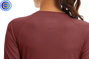 Protection solaire personnalisée avec capuche Rash Guard respirant Cool Touch chemises vêtements de pêche de protection pour femmes avec manches longues 13 couleurs - Product Image 6