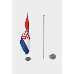 Bandera Oficial de Croacia Personalizada de 3x5 pies para Interiores con Impresión Digital, Asta de Aluminio y Logotipo Personalizado - Product Image 2