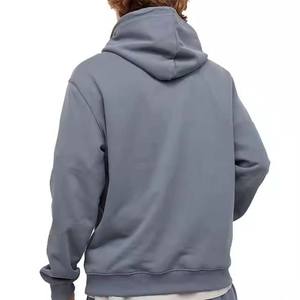 Sweat à capuche 100% coton polaire personnalisé pour hommes Sweat-shirt d'hiver lourd avec col à capuche et poche design - Product Image 5