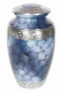 โกศเผาไฟสีน้ำเงินคลาสสิกอุปกรณ์งานศพสไตล์อเมริกันโลหะแบบคลาสสิก - Product Image 3