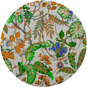 Mantel Individual Semilla Cuentas Bordado Arte Semilla Cuentas Costura Abalorios Técnicas Diseños hechos a mano de La India Mantel hecho a mano - Product Image 6