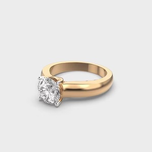 Anillo de bodas de oro amarillo de 14 quilates ecológico, Diamante en forma de pera creado en laboratorio para compromiso o regalo, joyería chapada en oro - Product Image 3
