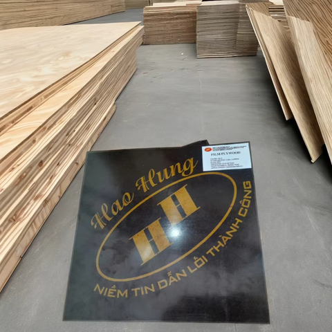 High Grade 12-15-18m Film Faced Plywood Long-lasting and Reusable Over 10 Times Directly From Vietnam Factory Construction