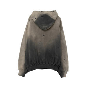 OEM diseño personalizado de gran tamaño suelto liso Color sólido personalizado mujeres Streetwear algodón sudaderas con capucha - Product Image 5