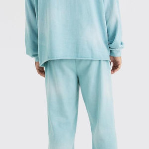 Chándal informal para hombre, transpirable y cómodo, de talla grande, conjunto de chándal con capucha para hombre, chándales de algodón 100% para trotar - Product Image 6