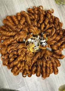 Cabello Remy de Doble Trama Plana de Alta Calidad, Cabello Humano Virgen con Rizos Voluminosos de 18 Pulgadas, Color Personalizado, Super Calidad, Marca Timehair, Superventas - Product Image 5