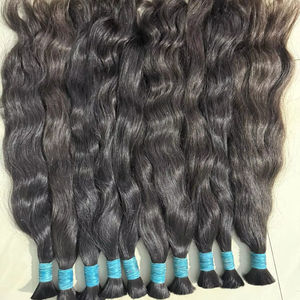 Extensiones de cabello humano de trama recta de hueso sin procesar de alta calidad mechones de cabello crudo indio Remy virgen 100% al por mayor gran stock - Product Image 5