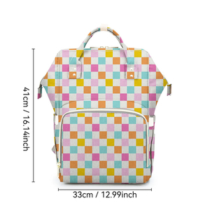 Sac à langer personnalisé/en gros, grand sac à dos souple de style occidental pour mamans et papas, pour garçon et fille, essentiel pour les voyages, cadeau de naissance - Product Image 2