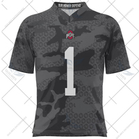 Vente en gros de haute qualité sur mesure Ohio State Buckeyes Camo Football Jersey-Noir