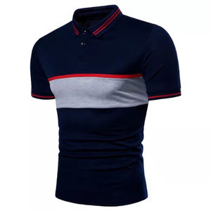 Nouveau blanc respirant populaire pour hommes pour polo motif anti et solide logo personnalisé en gros - Product Image 2