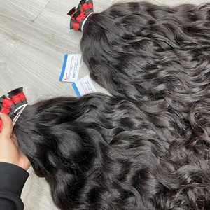 Extensión de cabello a granel de color negro crudo cabello ondulado natural de alta calidad listo para enviar precio al por mayor disponible cabello vietnamita - Product Image 6