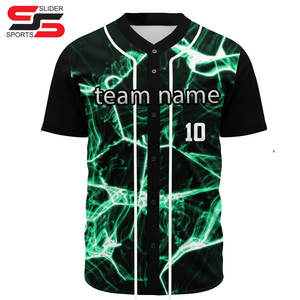 Uniforme de béisbol bordado personalizado, camiseta de softbol, ropa deportiva de poliéster transpirable con logotipo impreso, uniforme deportivo, camisa abotonada - Product Image 1