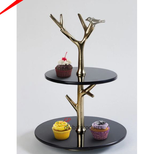 Premium Quality Round Metal and Resin 3 <b>Tier</b> <b>Cake</b> <b>Stand</b> for Table Centerpiece High End Finished Cupcake <b>Stand</b> - Product Image 5