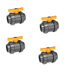 Approvisionnement direct en usine Robinet à tournant sphérique double union en PVC de 3 pouces pour l'irrigation agricole et le contrôle de l'eau agricole disponible à la vente - Product Image 3