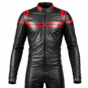 Combinaison en cuir de moto pour la course, dimensionnement personnalisé, conception personnalisée, coloration complète, armure certifiée CE, durabilité à trois points - Product Image 2