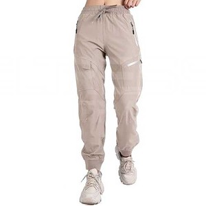 Pantalon de survêtement cargo décontracté pour femme, couleur unie, avec poches, idéal pour le fitness, le jogging, le yoga, la randonnée en extérieur, respirant et à séchage rapide - Product Image 5