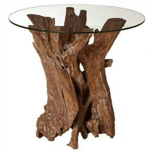 Mesa de comedor de raíz de madera de teca, muebles versátiles para el hogar, dormitorio, baño, taller de Indonesia - Product Image 5