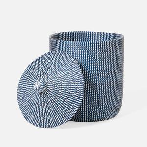 Panier en jonc de mer, panier en herbe de mer naturelle, paniers en raphia de la plus haute qualité, organisateur de poubelle en paille - Product Image 4