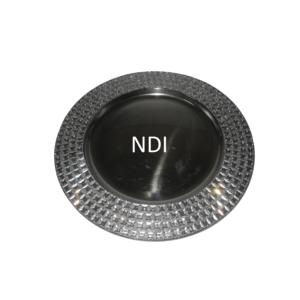 Plato de Presentación de Metal con Forma Personalizada y Borde Decorativo, Plato de Presentación de Metal Redondeado con Acabado Personalizado - Product Image 5