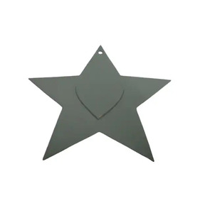 Estrella colgante oxidada de Color marrón, acabado de Metal de hierro para Navidad, Estrella colgante decorativa hecha a mano, personalizada - Product Image 6