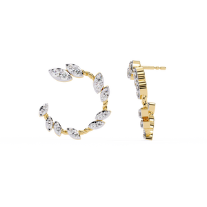 Pendientes de Diamantes en Oro de 18K, Diseño Elegante con Diamantes Cultivados en Laboratorio - Product Image 5