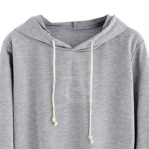 Top corto con estilo de alta calidad para mujer, sudaderas con capucha, precio al por mayor, nuevo diseño, Top corto para mujer, sudaderas con capucha - Product Image 5