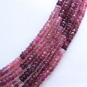 Collar de cuentas de piedras preciosas curativas redondas facetadas de turmalina múltiple Natural de 5 líneas, precio al por mayor, joyería para mujer - Product Image 2