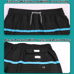 Short de basket-ball en maille double couche pour homme, entrejambe de 5 pouces, vêtements de sport, streetwear 100% coton, avec cordon de serrage personnalisé - Product Image 5