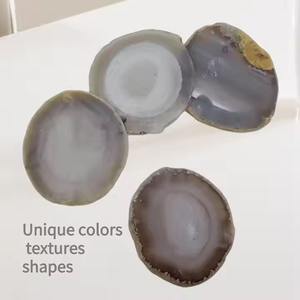 Juego de posavasos de ágata natural Almohadillas de bebida de estilo clásico para decoración de cocina o eventos - Product Image 5