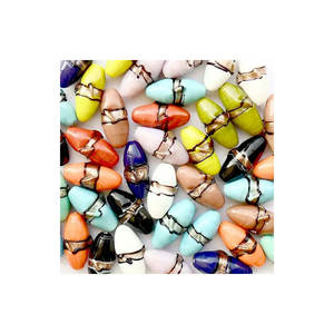 Qualité supérieure et grand fabricant de perles de verre à chevrons de couleurs mélangées disponibles au dernier prix le plus bas - Product Image 2