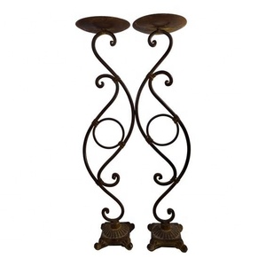 Soporte de candelabro de Metal Vintage más vendido, diseños creativos para el hogar, boda, Hierro de alta calidad, decoración navideña hecha a mano de La India - Product Image 4