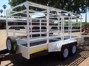 Nuevas remolques para ganado en venta, semirremolque para ganado de alta resistencia con neumáticos 12r22.5, materiales de acero y aluminio en stock para la venta. - Product Image 2